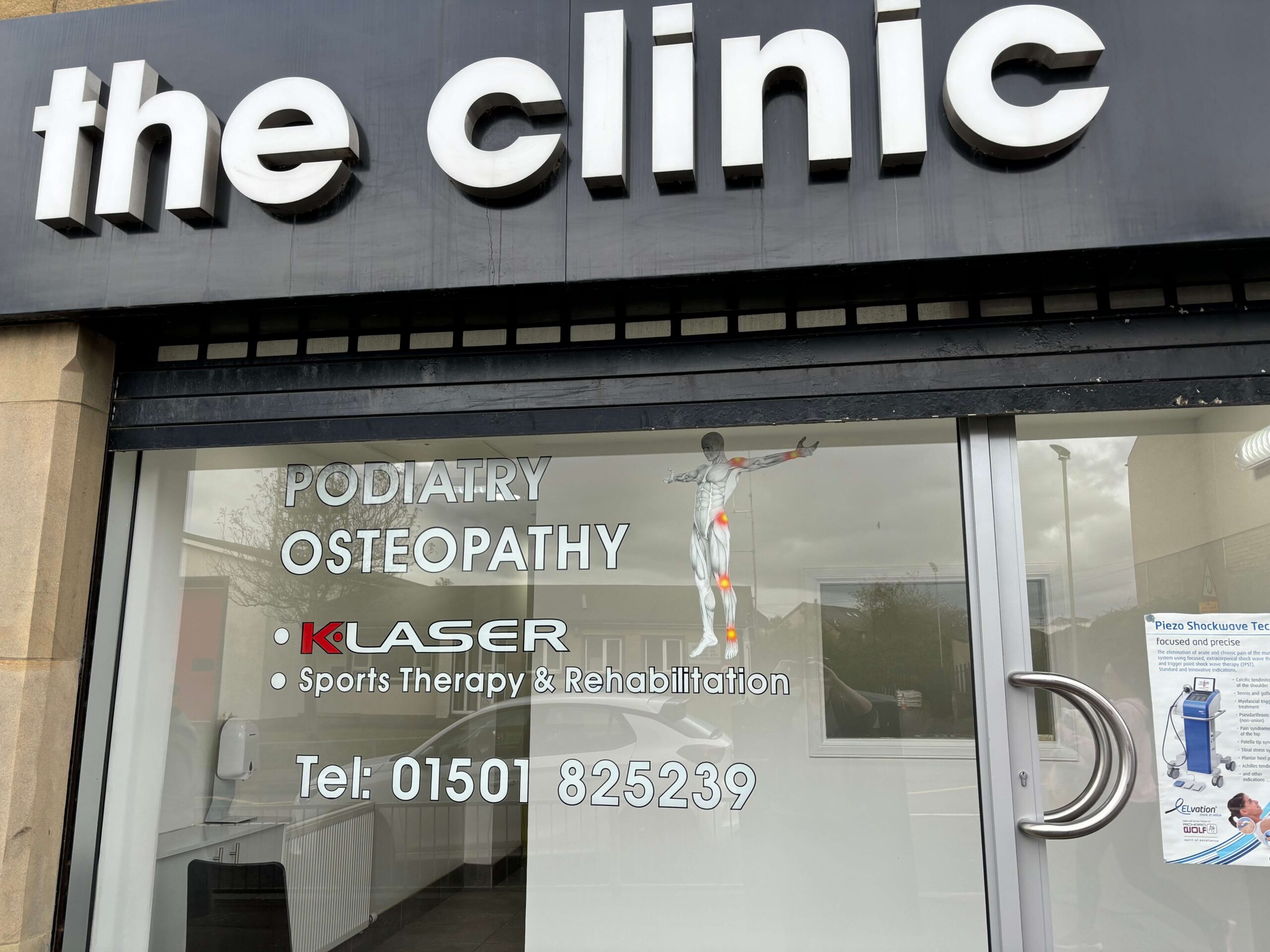 shotts clinic the outside of a Shotts clinic